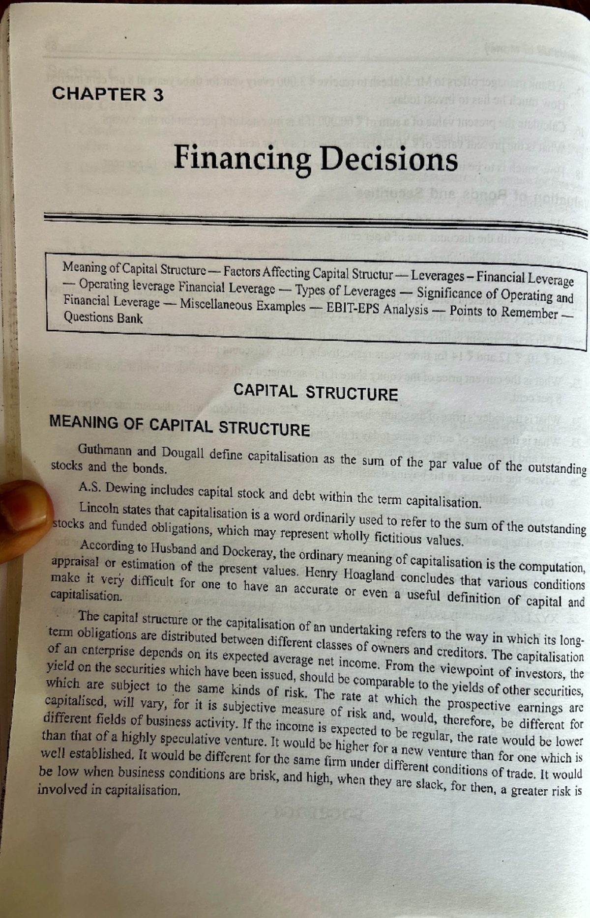 CH-2 Financial Management: Capital Structure & Leverage Analysis - Studocu