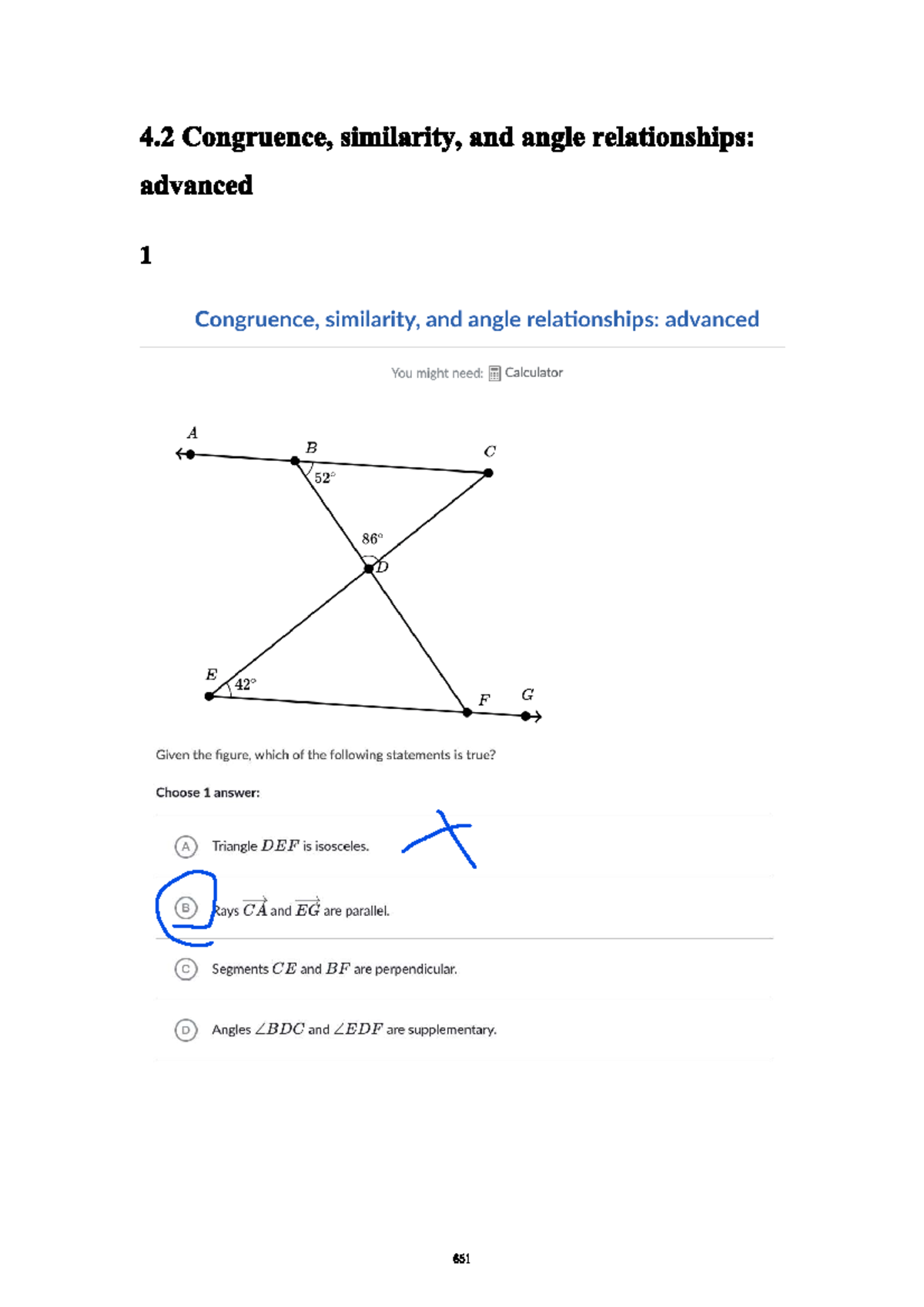 Advanced 1 Congruence, Similarity, and Angle Relationships Notes - Studocu