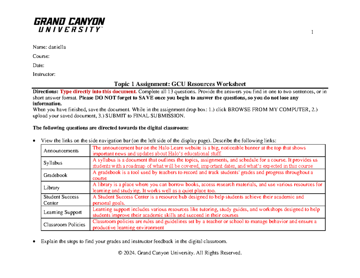 UNV-103-RS-T1-Resources Worksheet-Trad (2) - Name: daniella Course ...