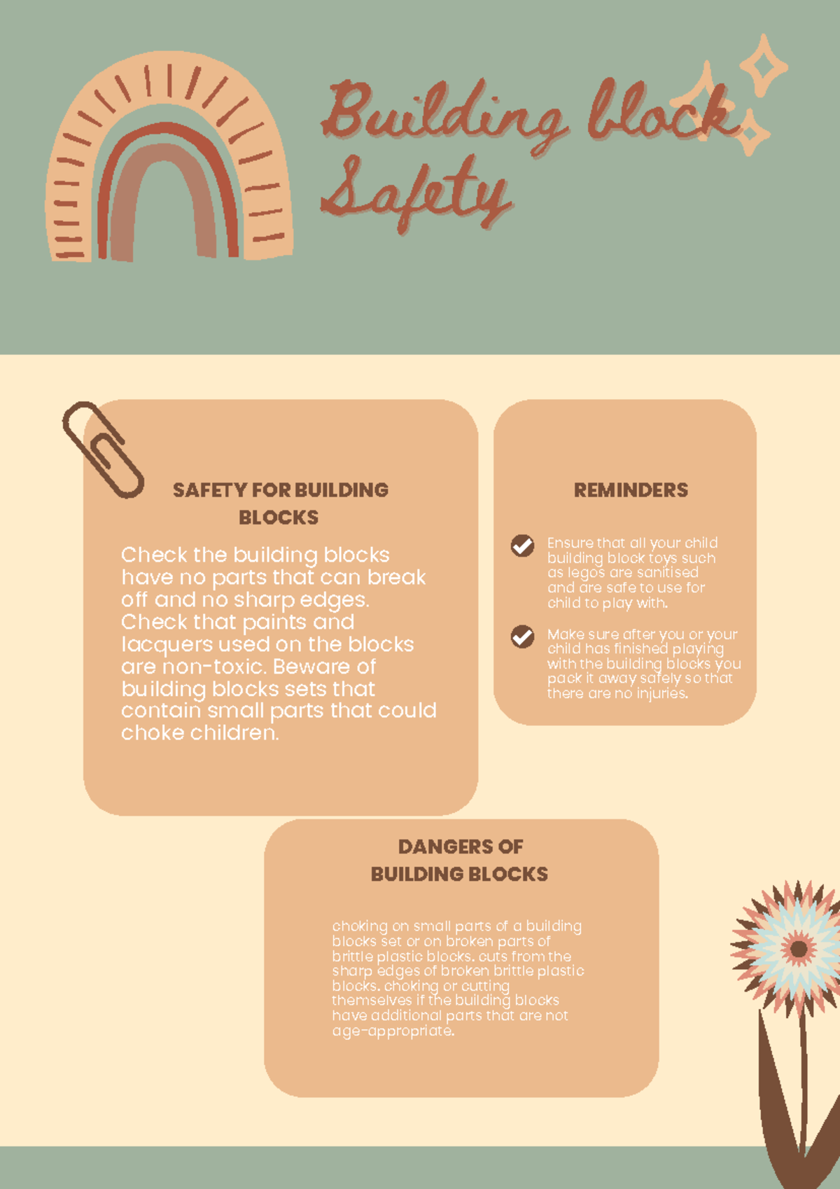 Building Block Safety Guidelines for Kids' Playtime - Studocu