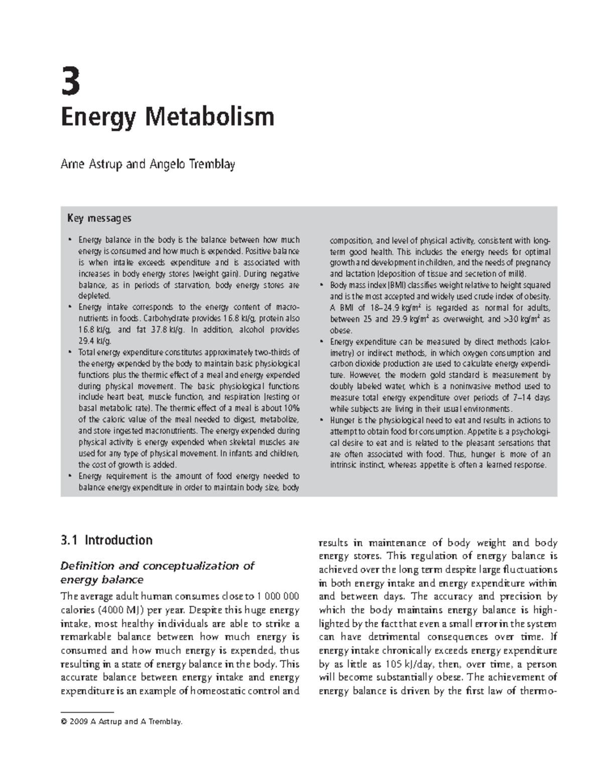 Energy Metabolism Insights in Human Nutrition - Course Code 4 - Studocu