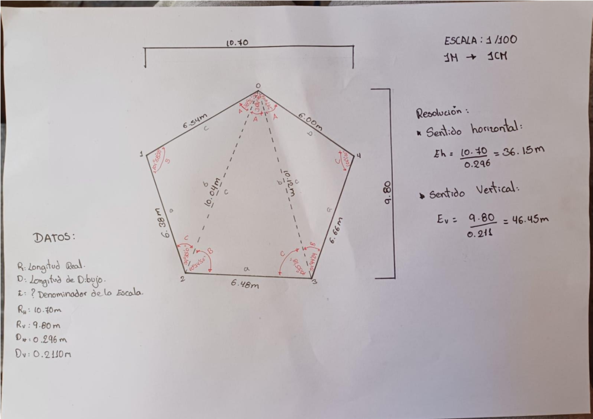 Difinicion DE Escala - plano acerca de un levantamiento topografico con ...