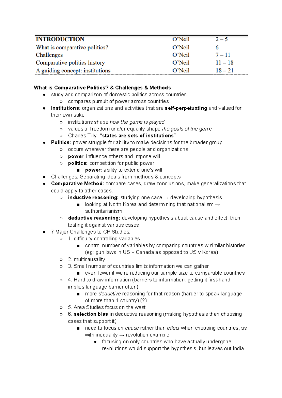 CPS Final Exam Notes: Comparative Politics Concepts & Challenges - Studocu