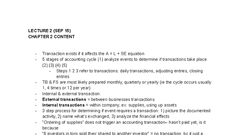 2227 Week 2 (Sept 15) - Notes on content taken up in Week 2, and on ...