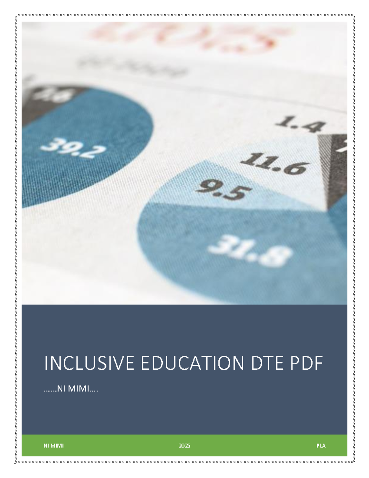 DTE 2025: Overview of Inclusive Education and Key Concepts - Studocu