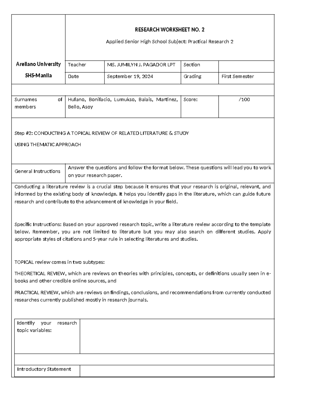 PR2 - Research Worksheet No. 2 - Grade 12 ICT Review - Studocu