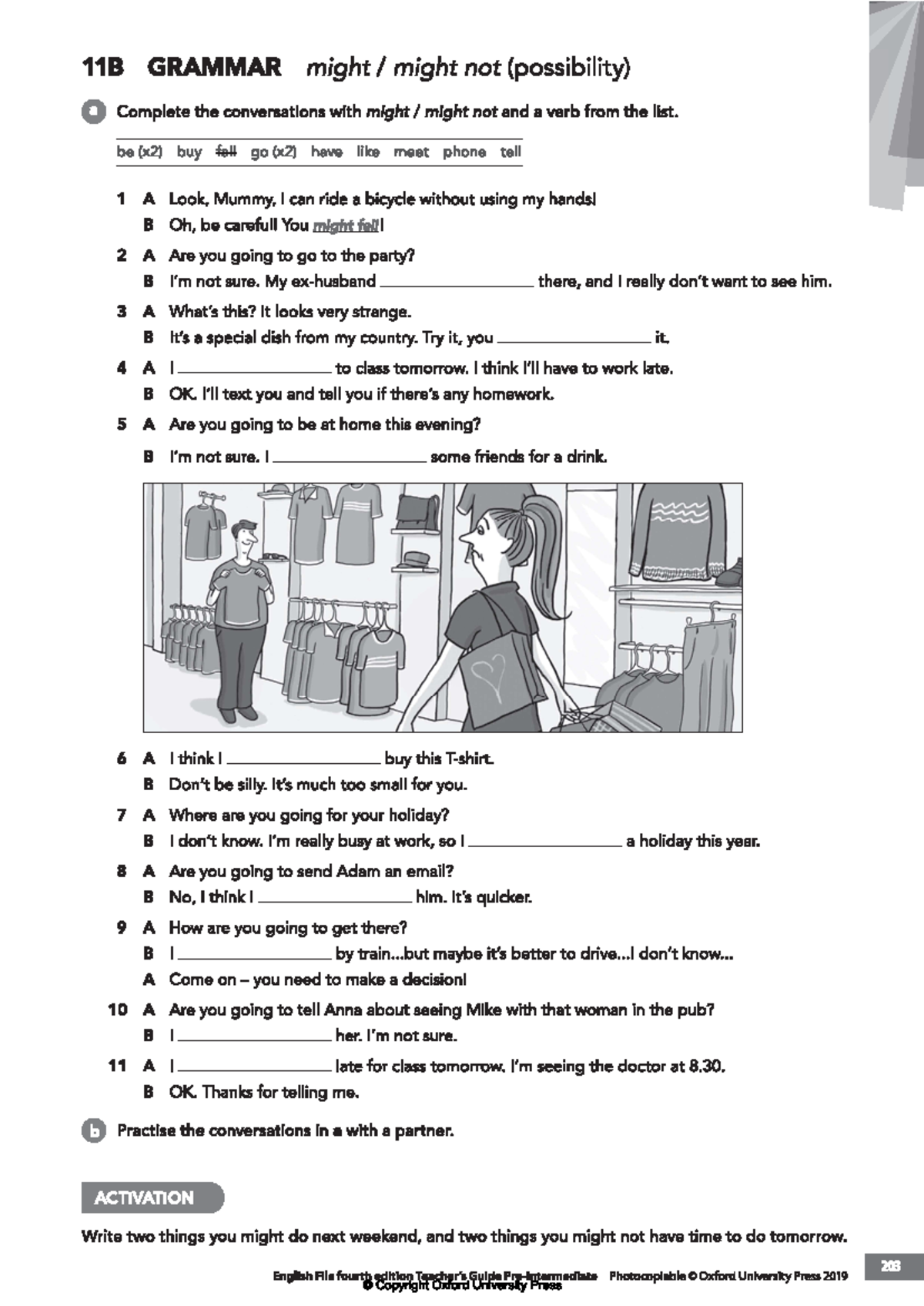11B Grammar: Possibility with 