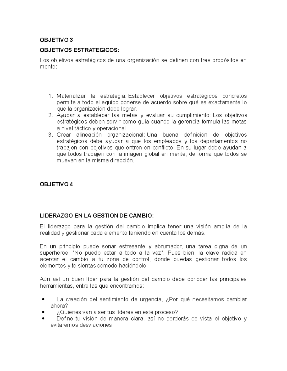 Temas 3 y 4: Estrategias y Liderazgo en Gestión del Cambio - Seminario ...
