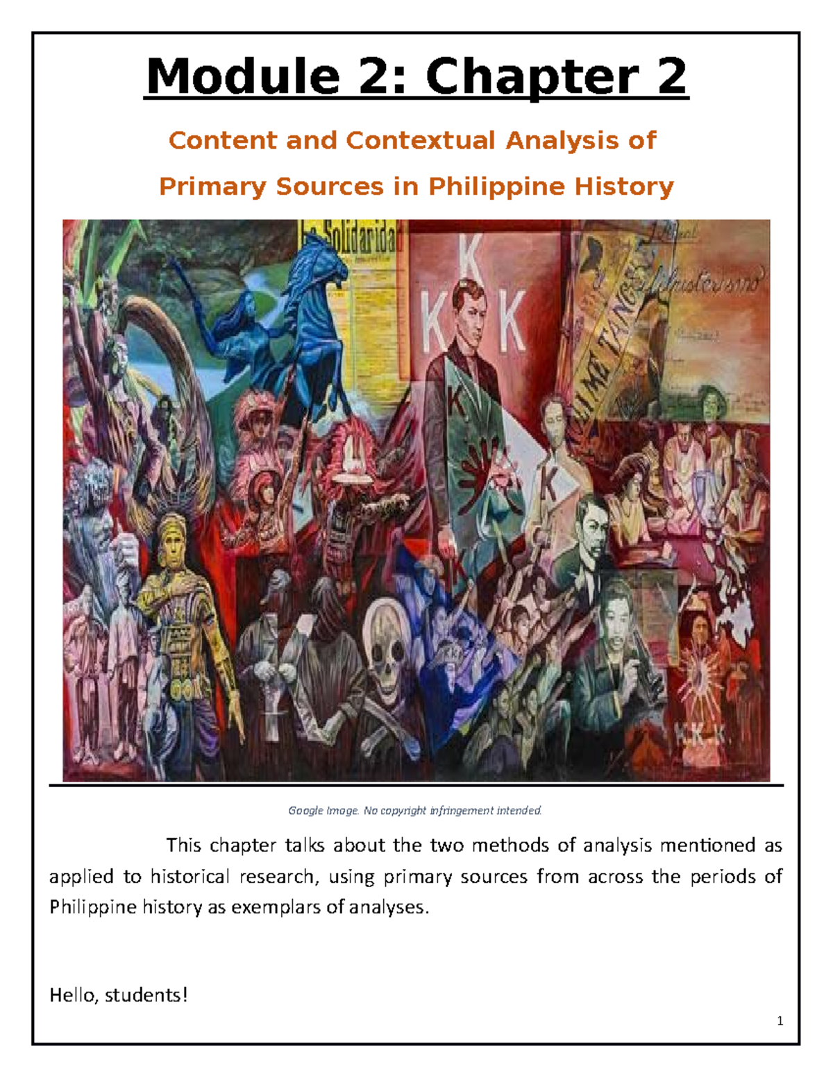History-2 - Readings on Philippine History - Module 2: Chapter 2 ...