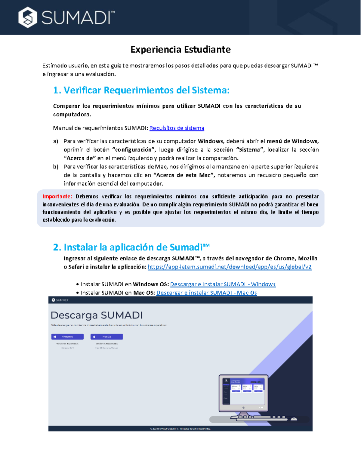 Guía para Estudiantes: Configuración y Uso de SUMADI™ - CCUVM - Studocu