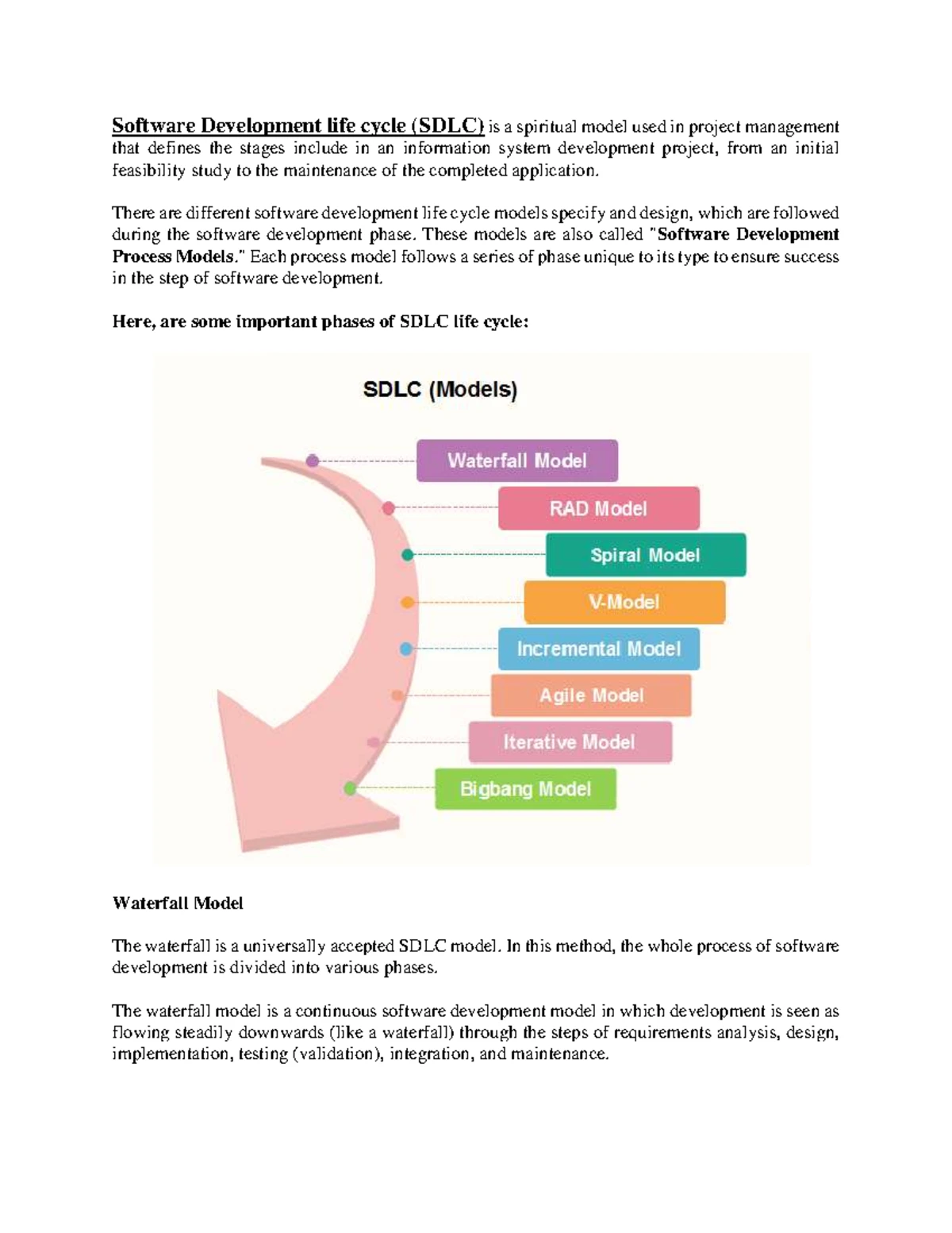 Software Engineering Notes: Incremental & Agile Models Overview - Studocu