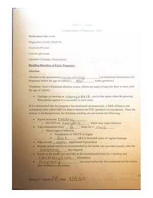 NUR 163 Week 2 - Health History & Vital Signs Worksheets - Studocu