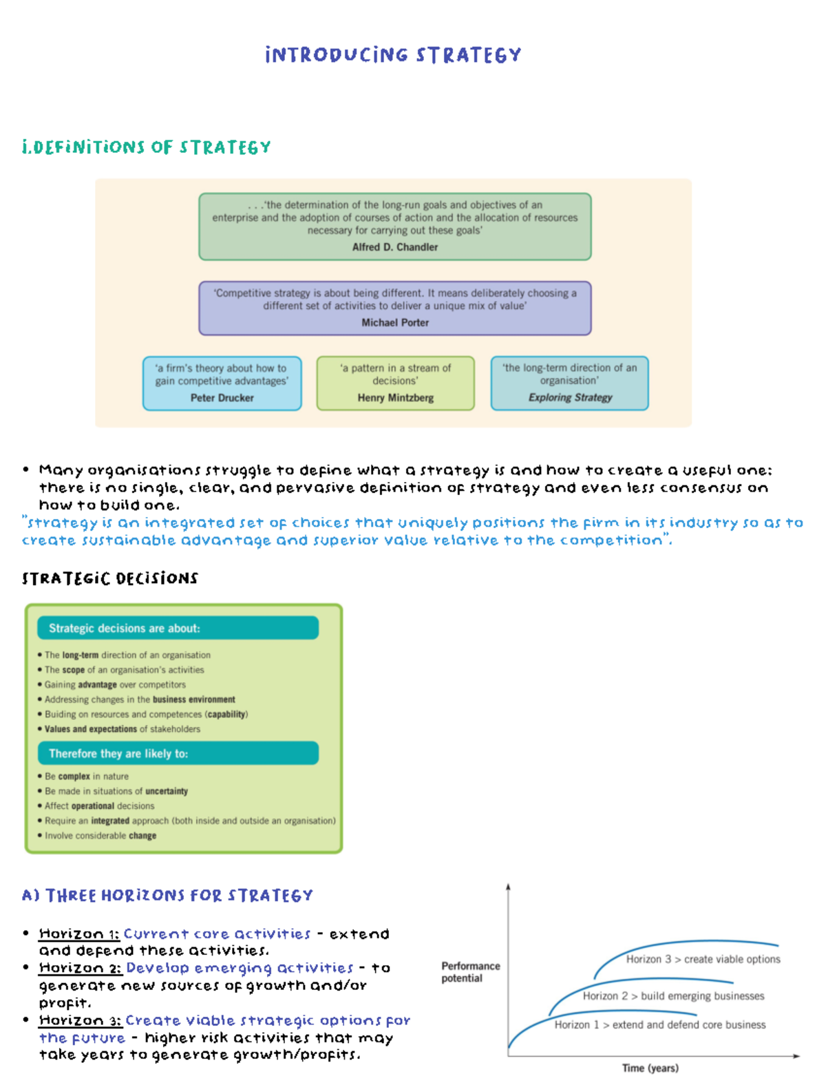 Lecture 1 Introducing strategy - IntrOducIng sTratEgy I oF sTratEgy ...