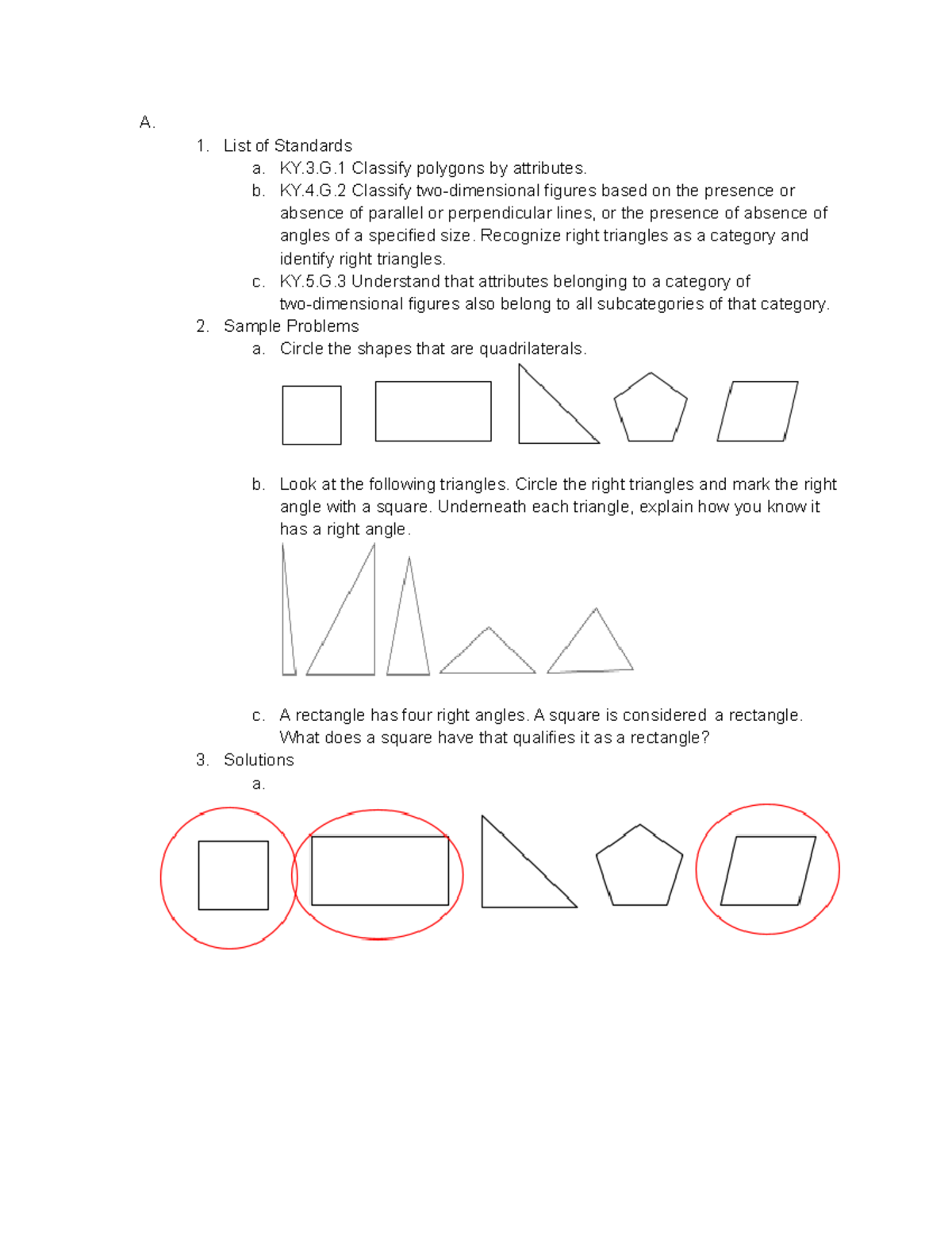 AVA 2 WGU Task 1: Classifying Polygons & Problem Solving in Geometry ...