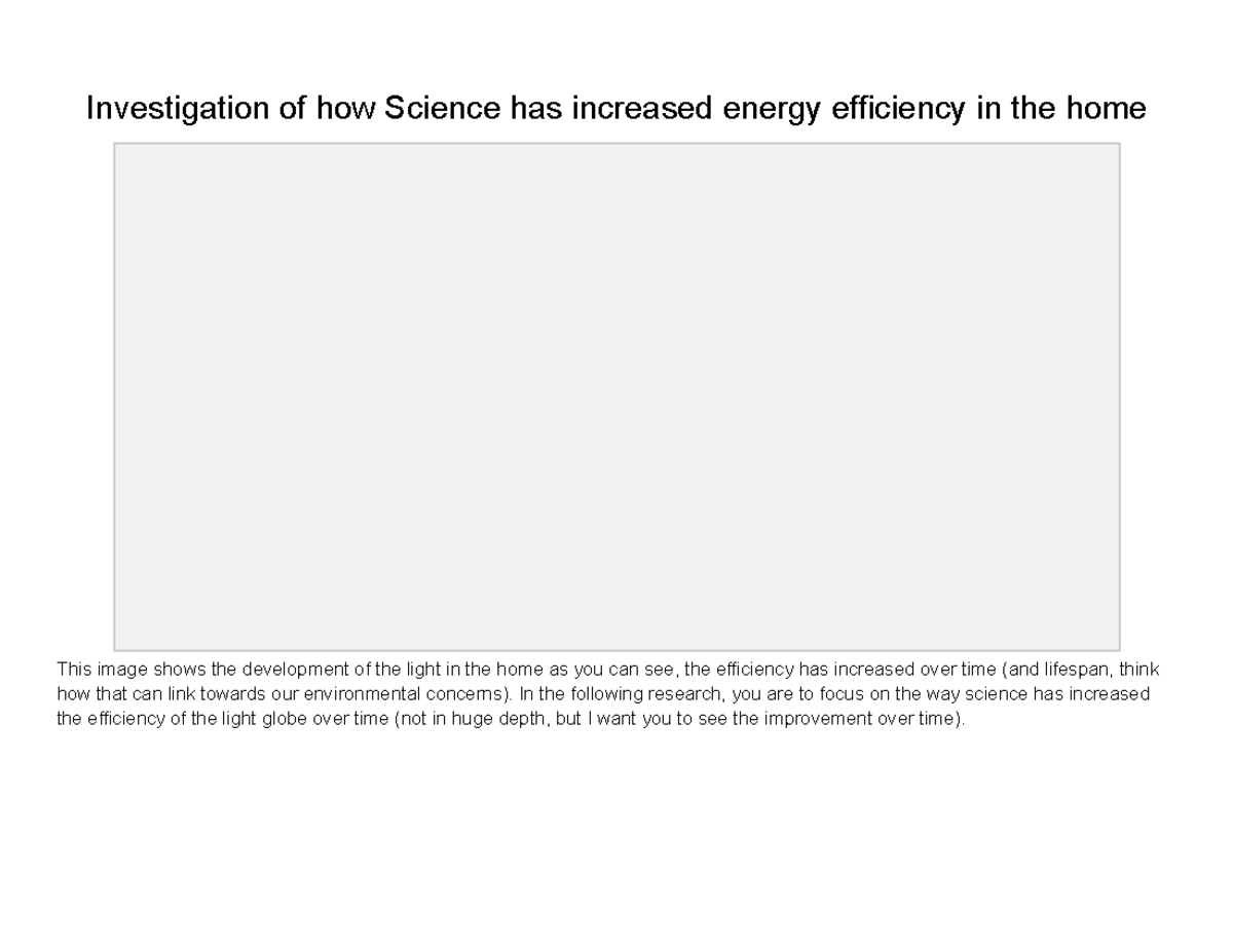 Research on Light Bulbs: Energy Efficiency & Environmental Impact - Studocu
