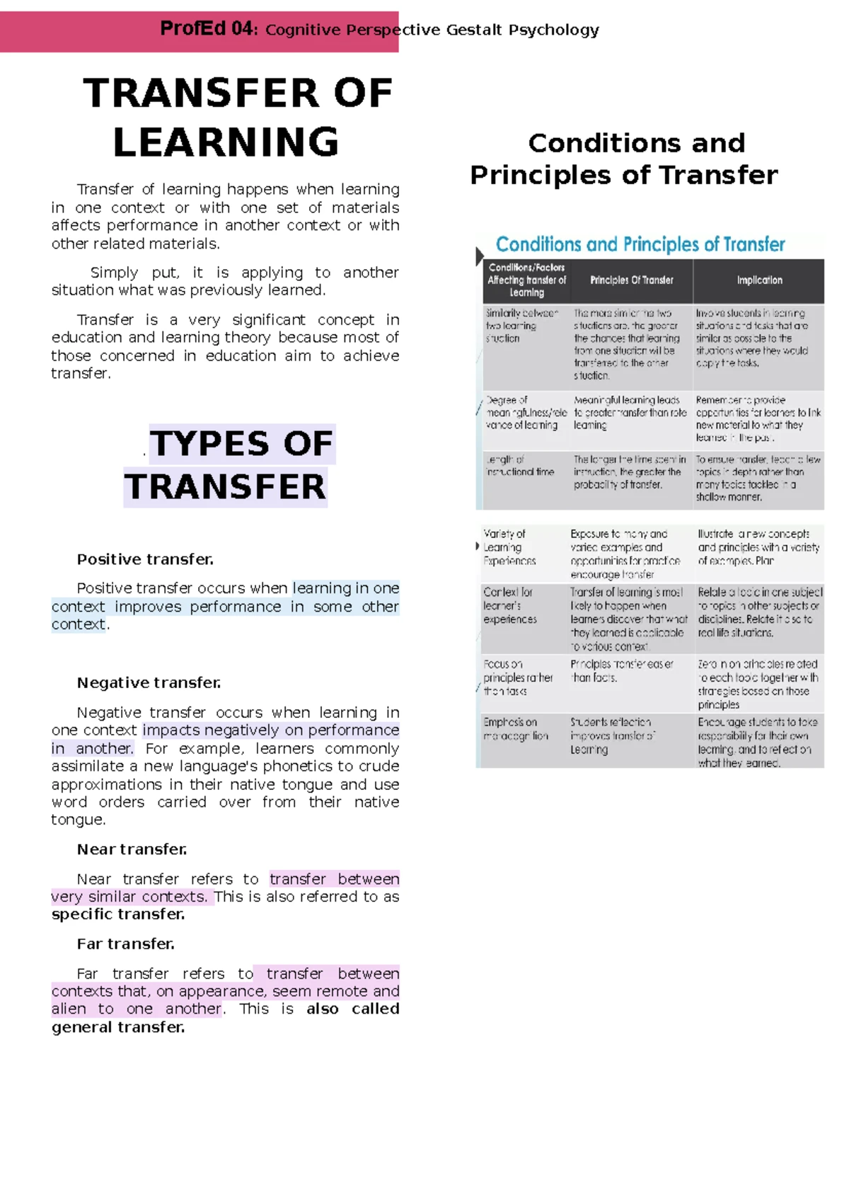 Chapter-9 - Section 3: Individual Differences in Learning Chapter 9 ...