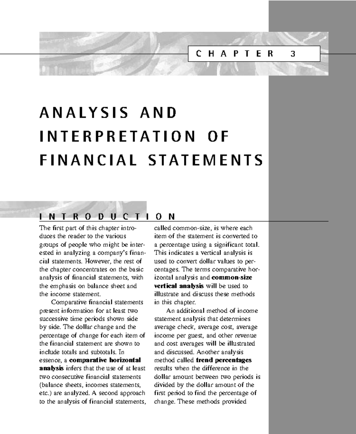 Chapter 3 - Financial Statements Analysis and Interpretation Notes ...