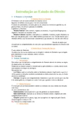 Resumos 1º Teste IED - Introdução ao Estudo do Direito