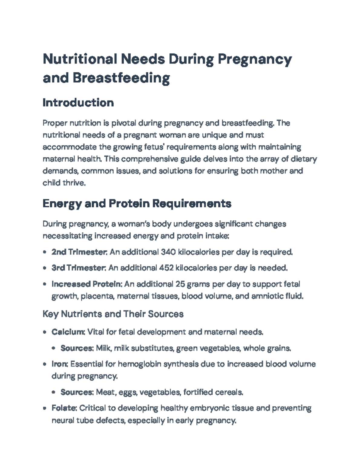 NUTRITIONAL NEEDS OF PREGNANCY AND BREASTFEEDING visual data 7