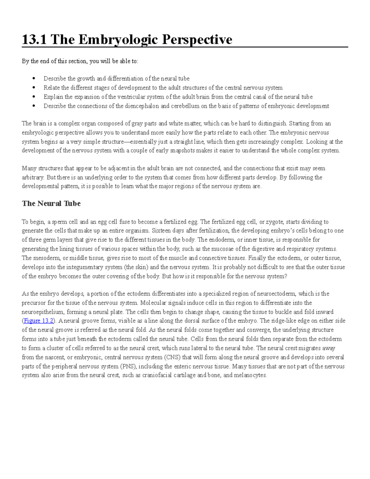 Anatomy of the Nervous System - Chapter 13: Embryologic Development ...