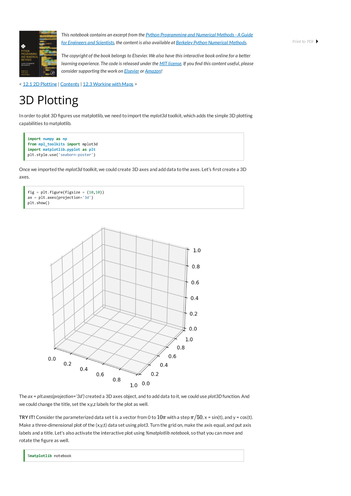 3D Plotting Techniques in Python for Numerical Methods - Studocu