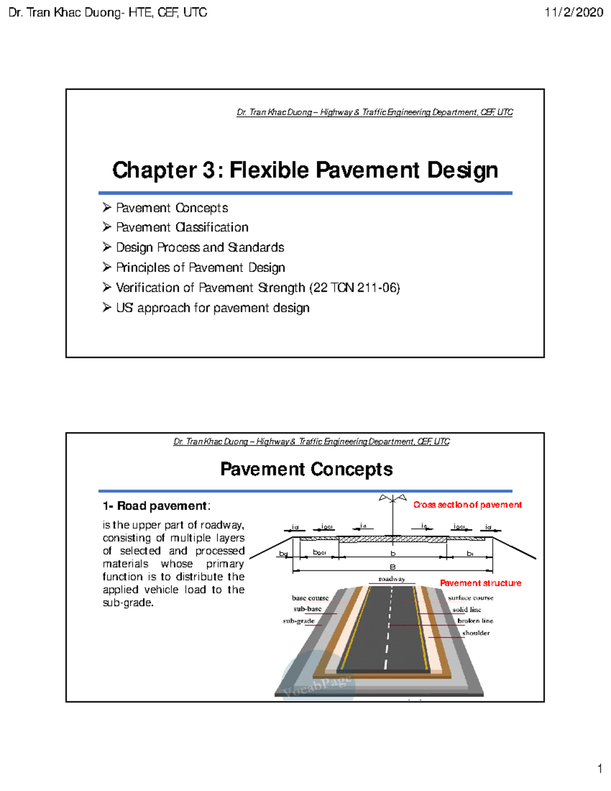 Advanced Highway & Pavement Engineering - Flexible Design Ch. 3 (22 TCN ...