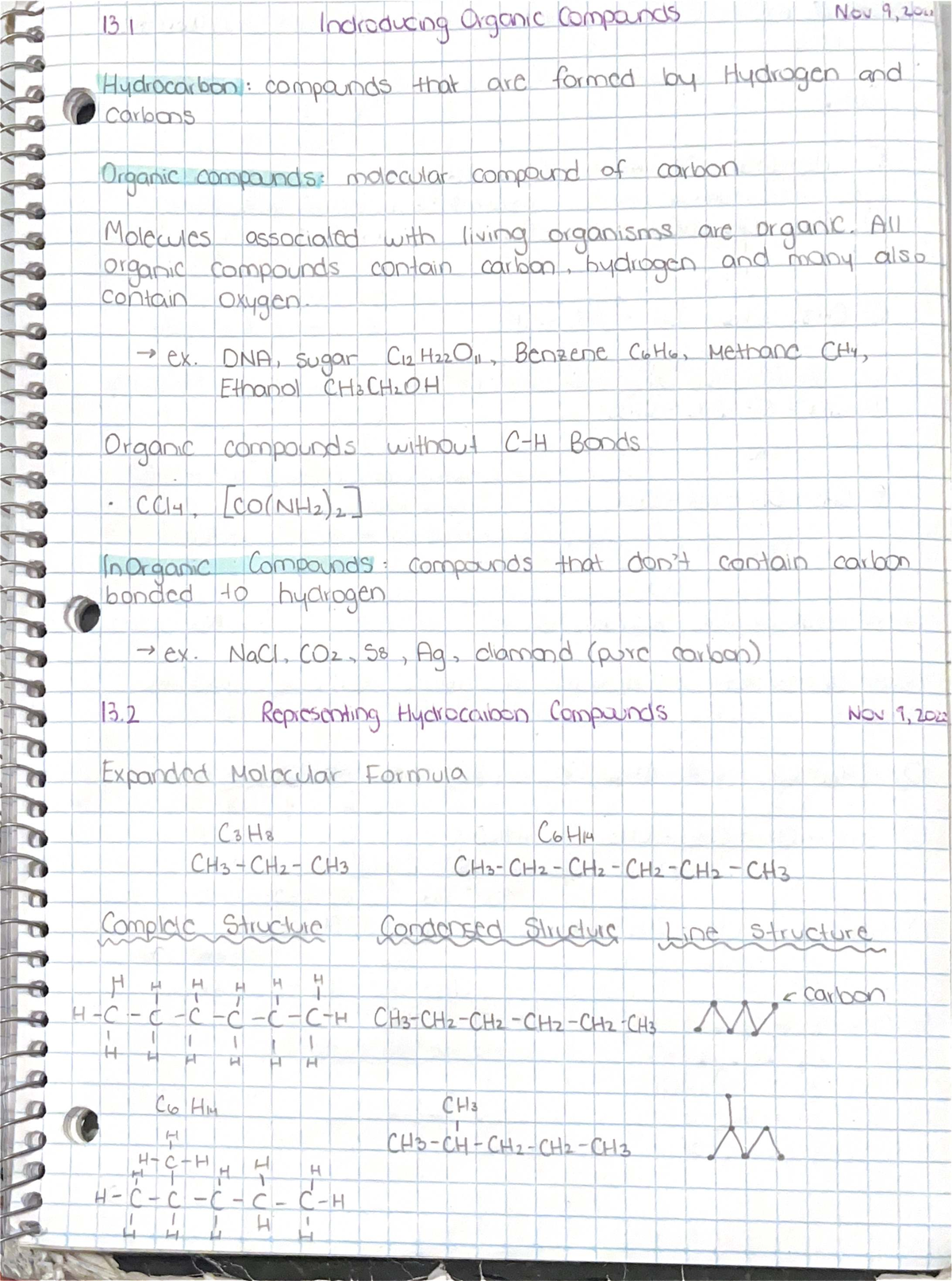 CHAP 13 - Organic Compounds and Hydrocarbons Lecture Notes - Studocu