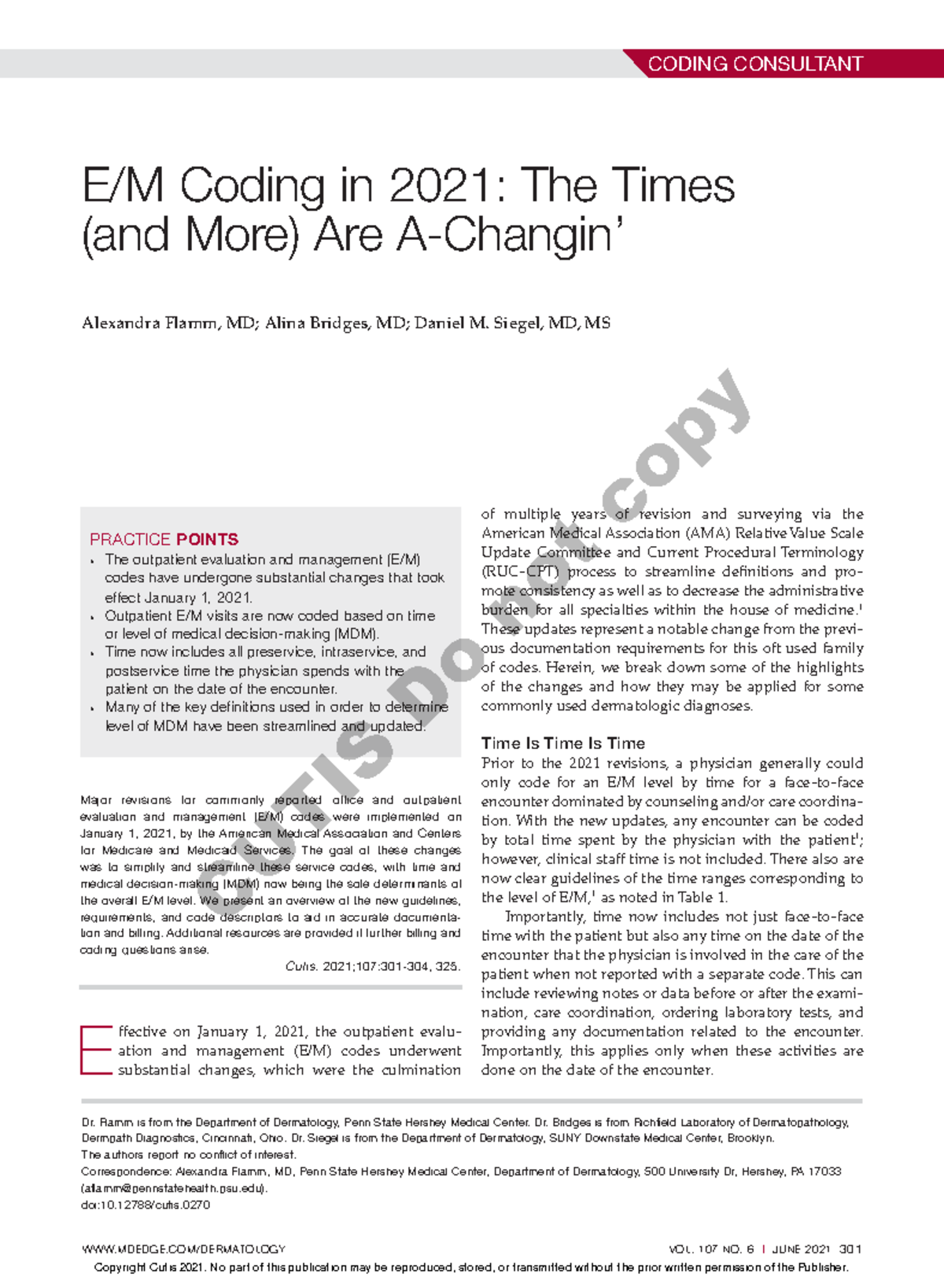 E/M Coding Changes 2021: A Comprehensive Dermatology Guide - Studocu