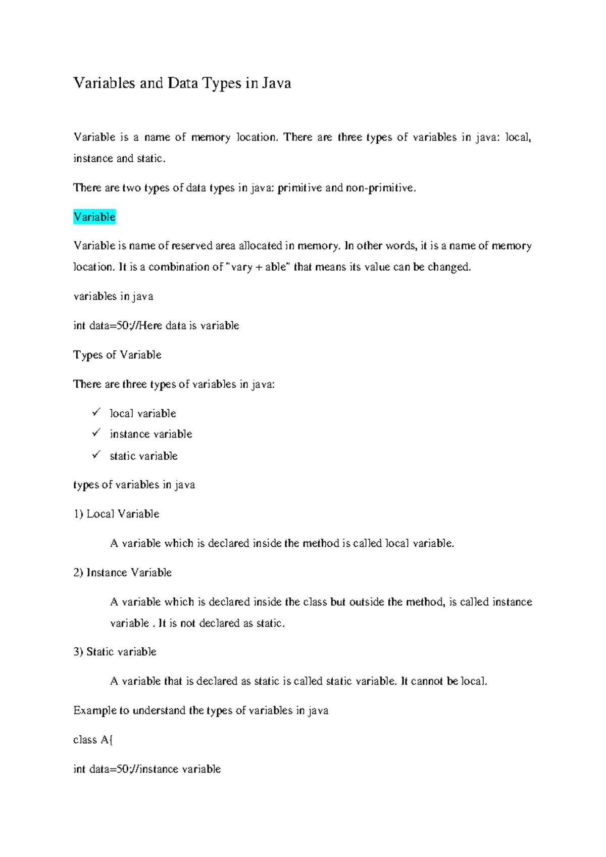 Principles of OOP's - OOPs NOtes - Principles of Object-Oriented ...