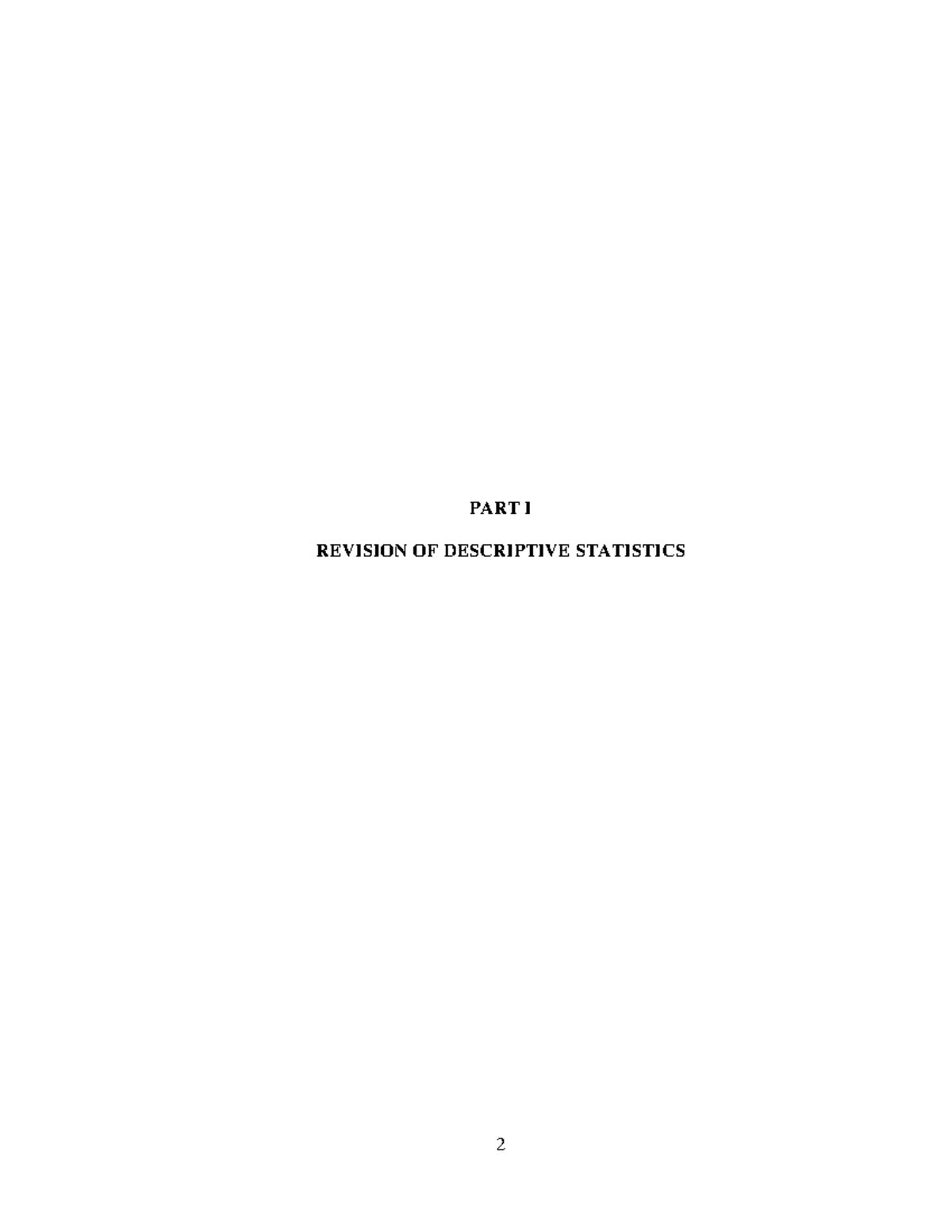 Biostatistics I: Descriptive Statistics Overview and Key Concepts - Studocu