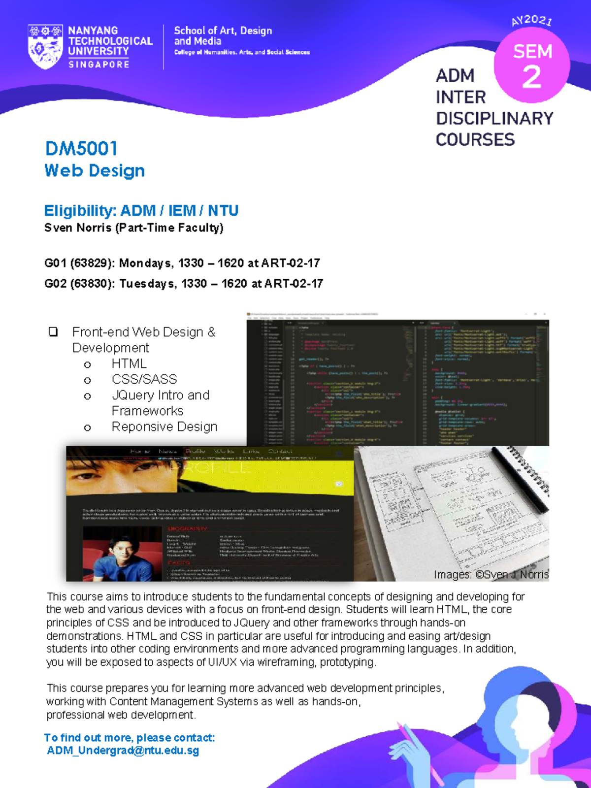 DM5001 Web Design: Intro to HTML, CSS, and Frameworks - Studocu