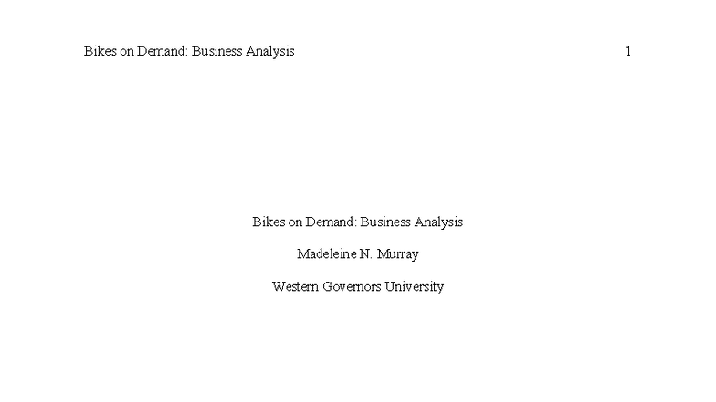 C216 Task 2: Bikes on Demand Business Analysis Report - Studocu