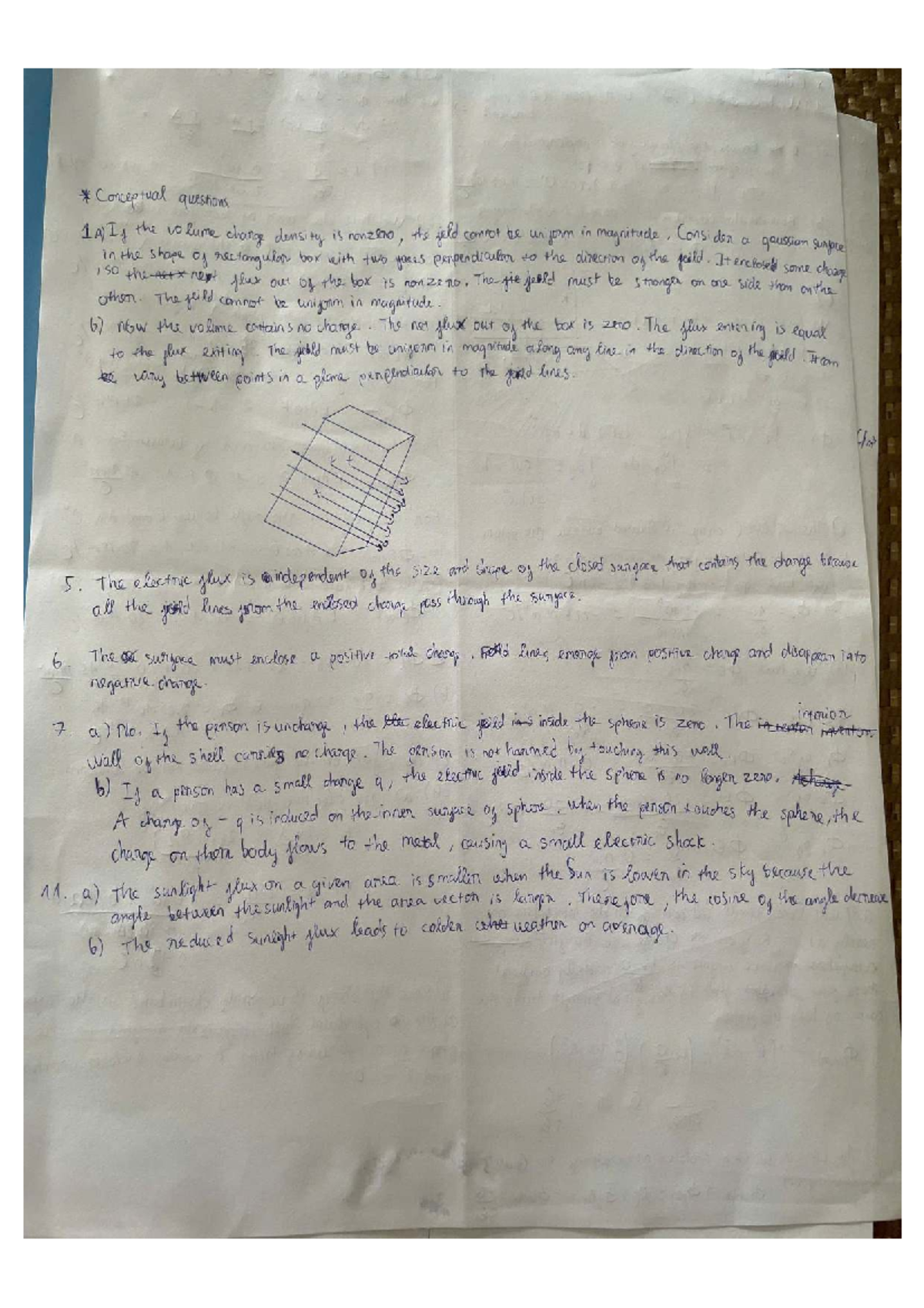 Hw24-Physics 2: Conceptual Questions on Electric Fields and Flux - Studocu