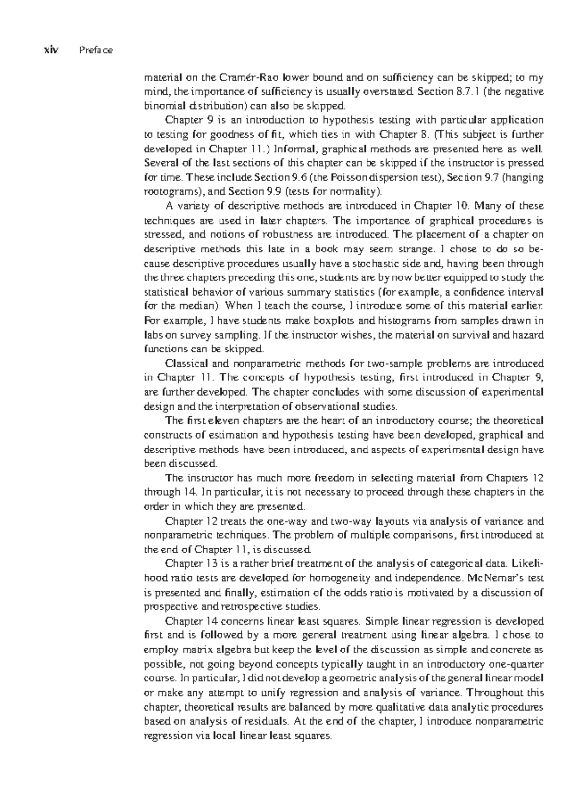 Mathematical Statistics and Data Analysis 3ed - Chapter 8 Overview ...