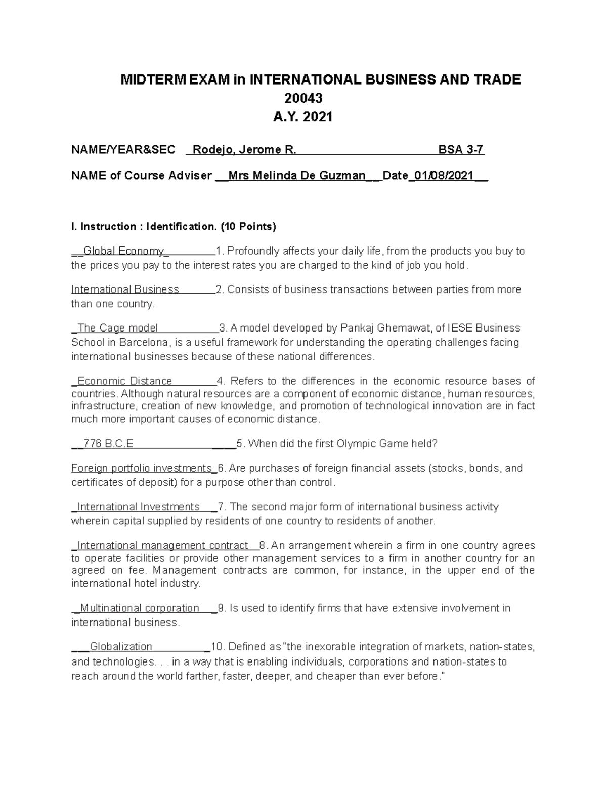 Midterms-for-IBT - midterms alollll - MIDTERM EXAM in INTERNATIONAL ...