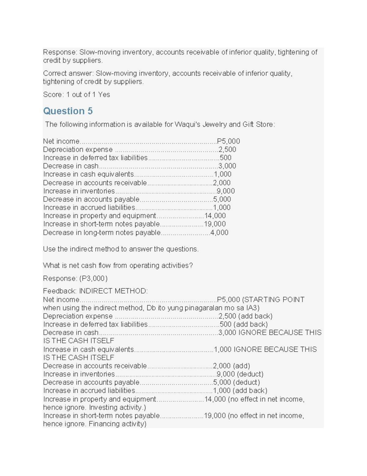 Working Capital Management: Inventory & Cash Flow Analysis (FIN 301 ...