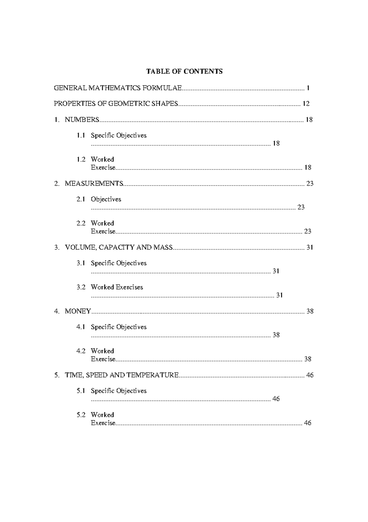 Mathematics Revision Notes for Std 7-8: Key Formulas & Concepts - Studocu