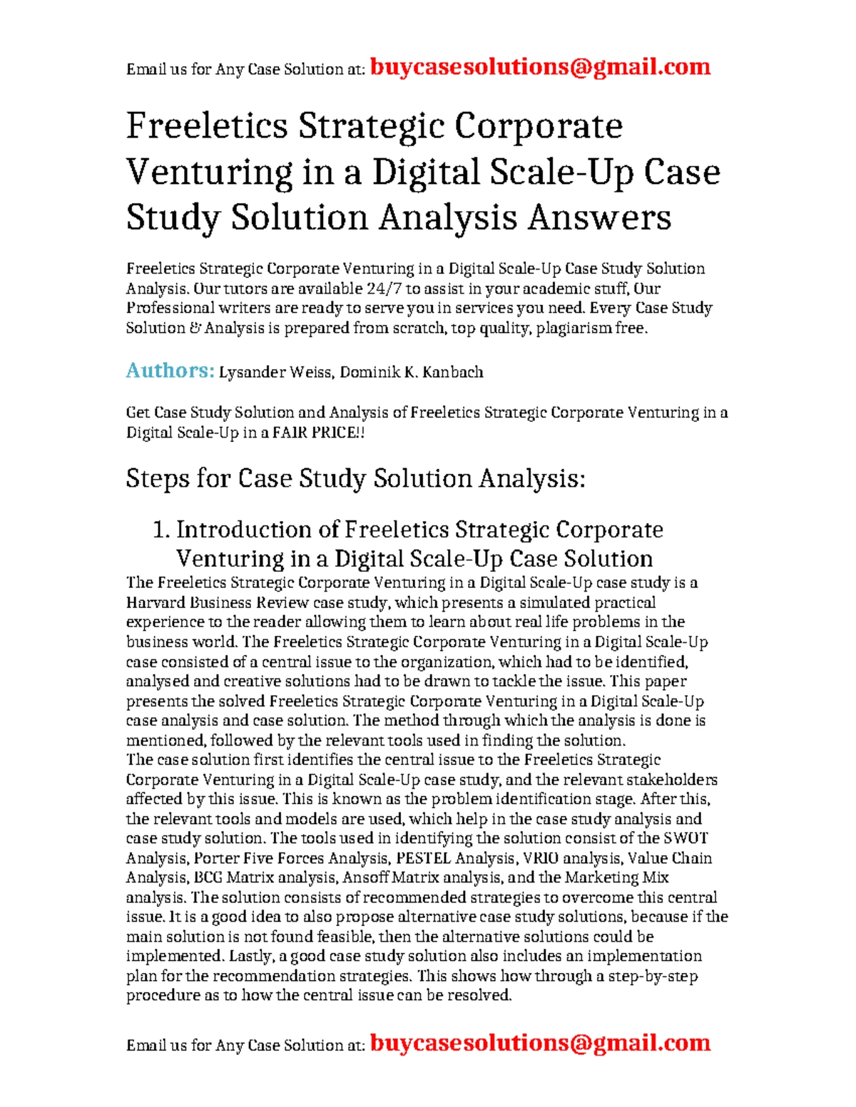 Case Study Solution: Leyaoyao’s Diversification - Vertical vs ...