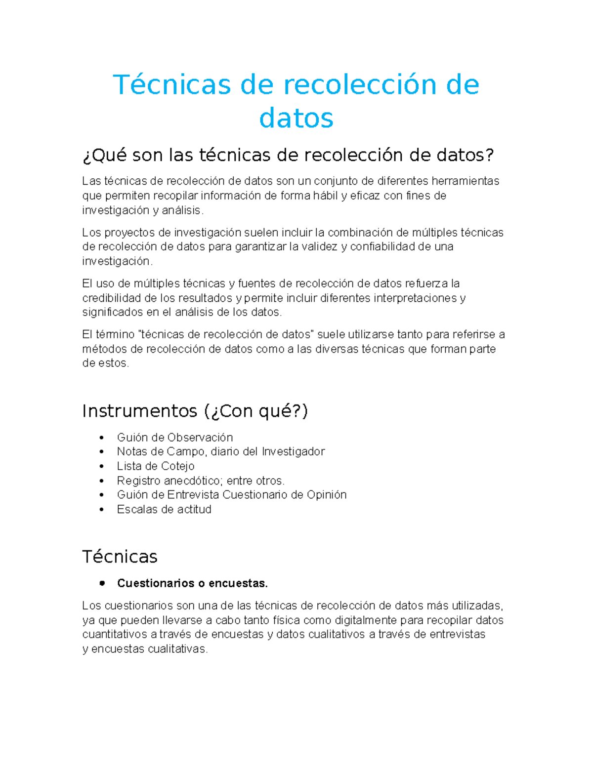 Técnicas de Recolección de Datos: Métodos y Herramientas Esenciales ...