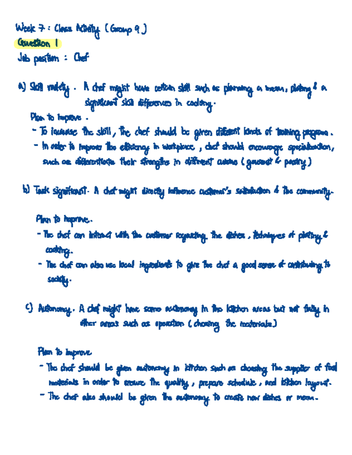 Week 7 Class Activity - Week 7 : Class Activity (Group 9) Question 1 ...