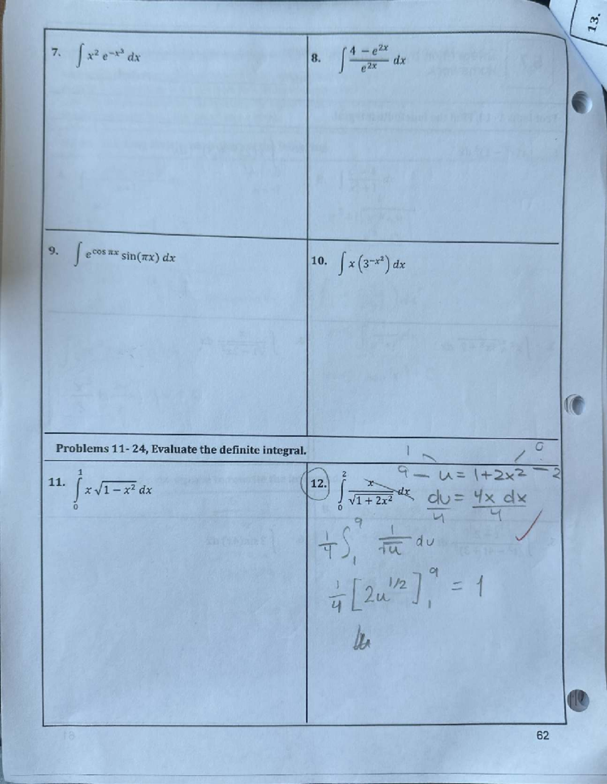 Unit 6: Integration by Substitution - Lesson 6.7 (C) - Studocu