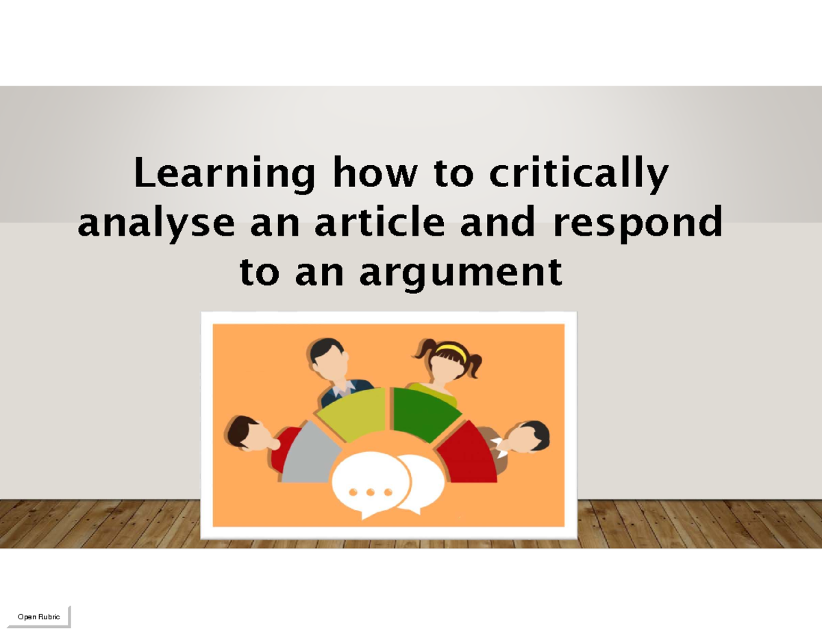 Critical Analysis and Response Strategies: JLZ 300 Summary - Studocu