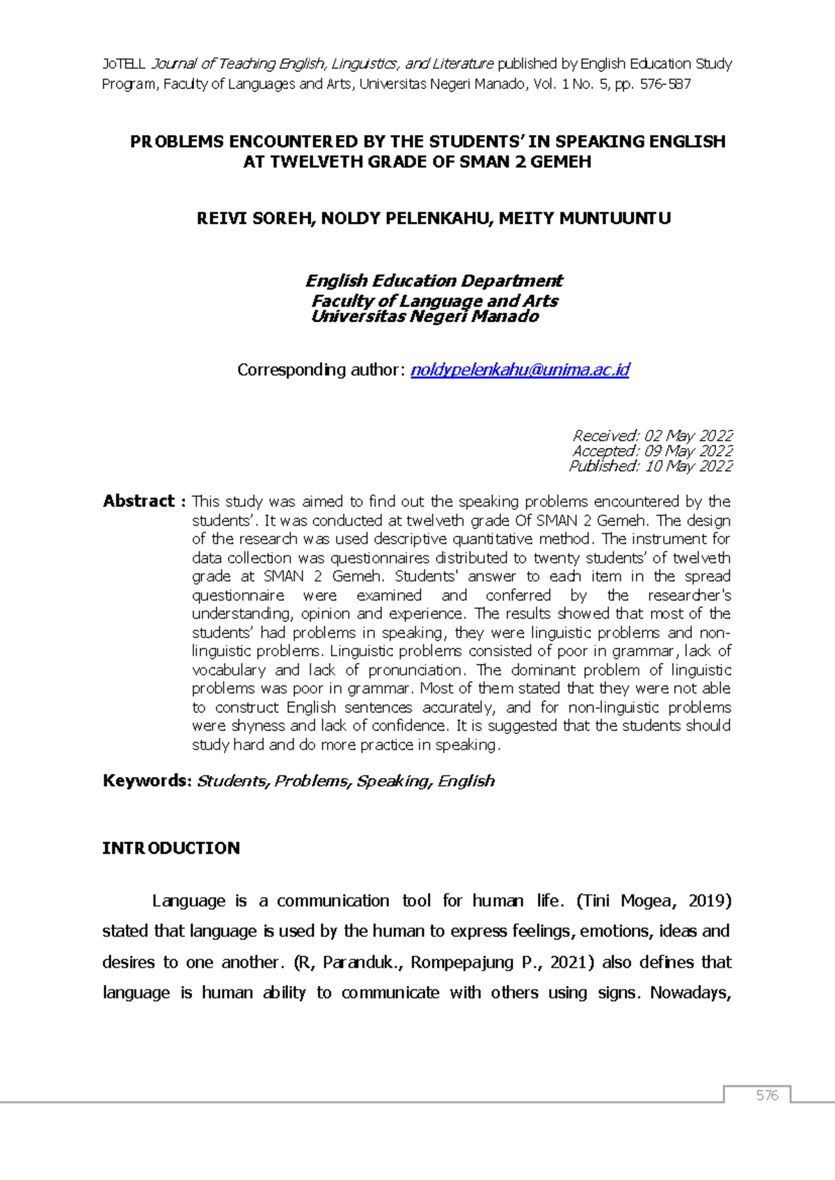 3927-Article Text-14127-1-10-2022 0511 - JoTELLJournal of Teaching ...