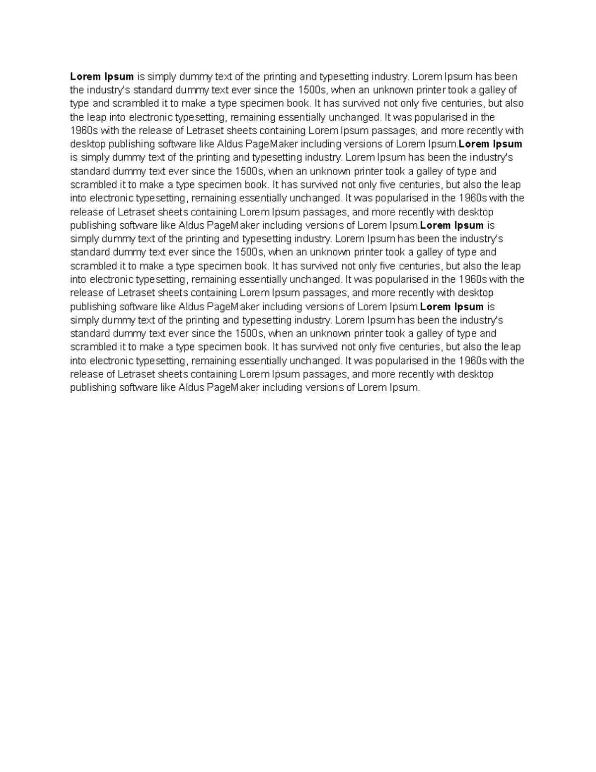 Introduction to Lorem Ipsum Standards in Typesetting Industry - Studocu