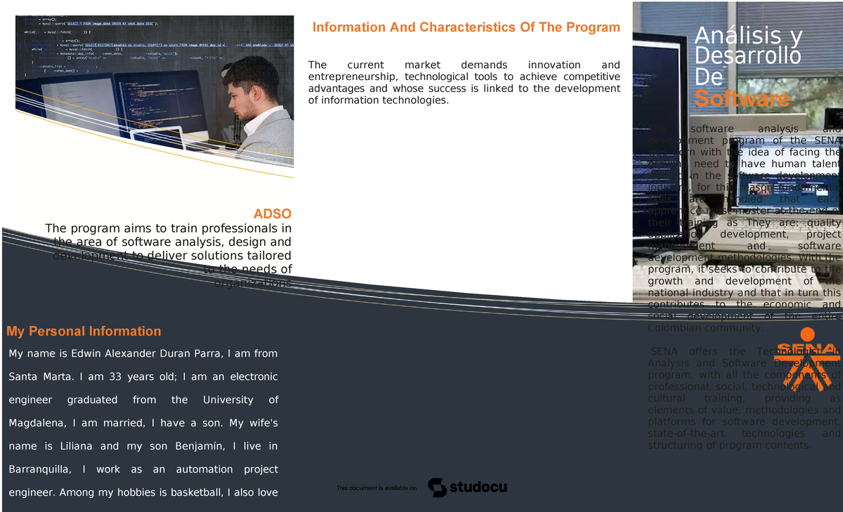 ADSO Program Overview: Innovation in Software Development - Studocu