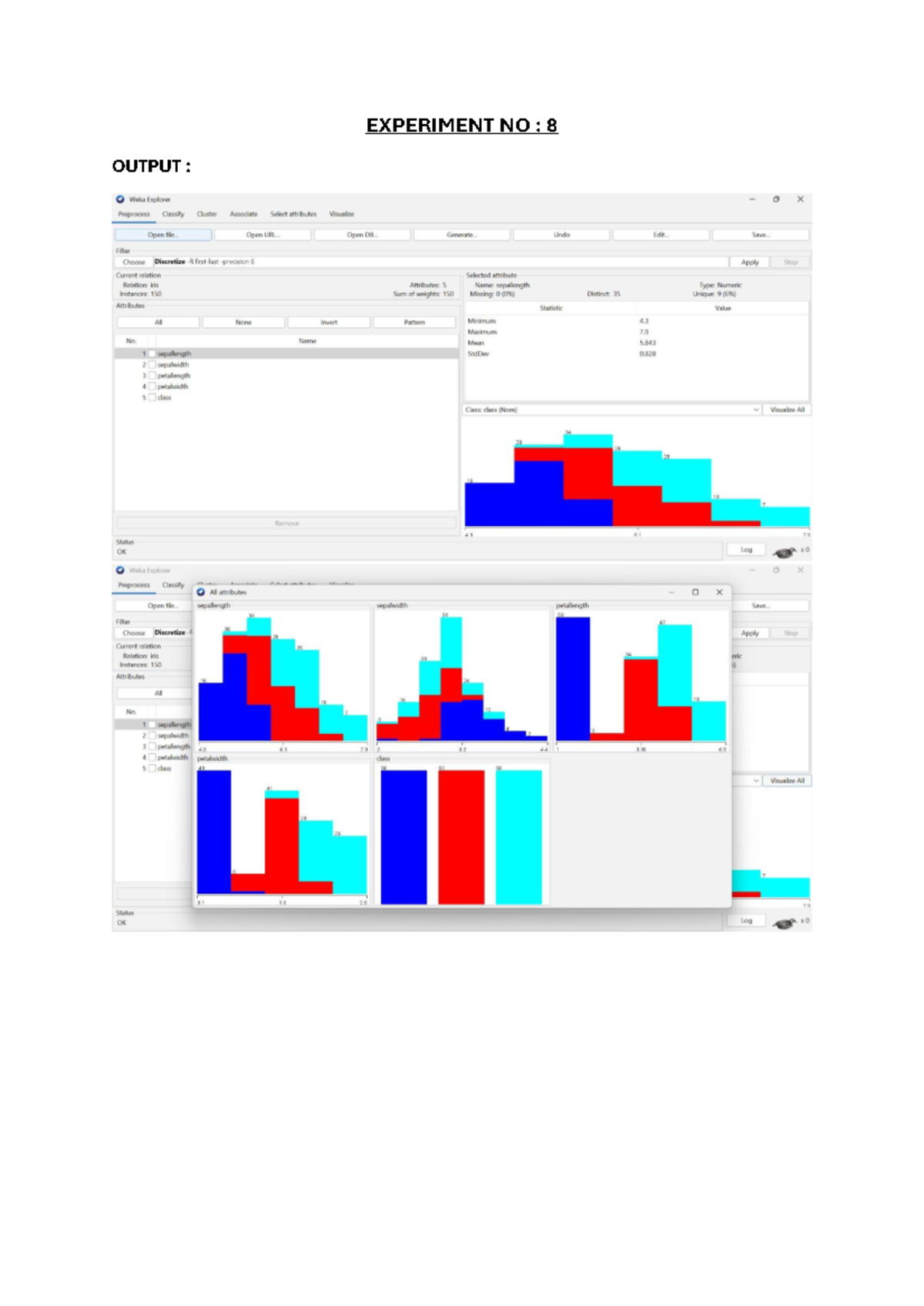 EXP 8 DWM - Weka Explorer Clustering Analysis and Visualization - Studocu