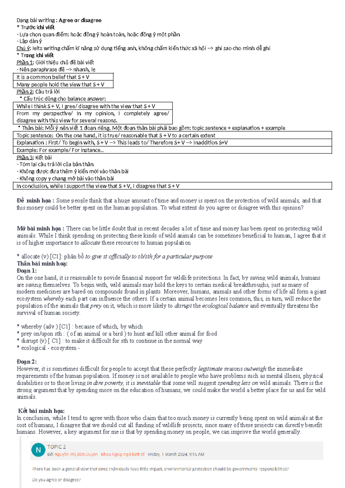 IELTS Writing: Agree or Disagree Essay Guide and Sample Response - Studocu