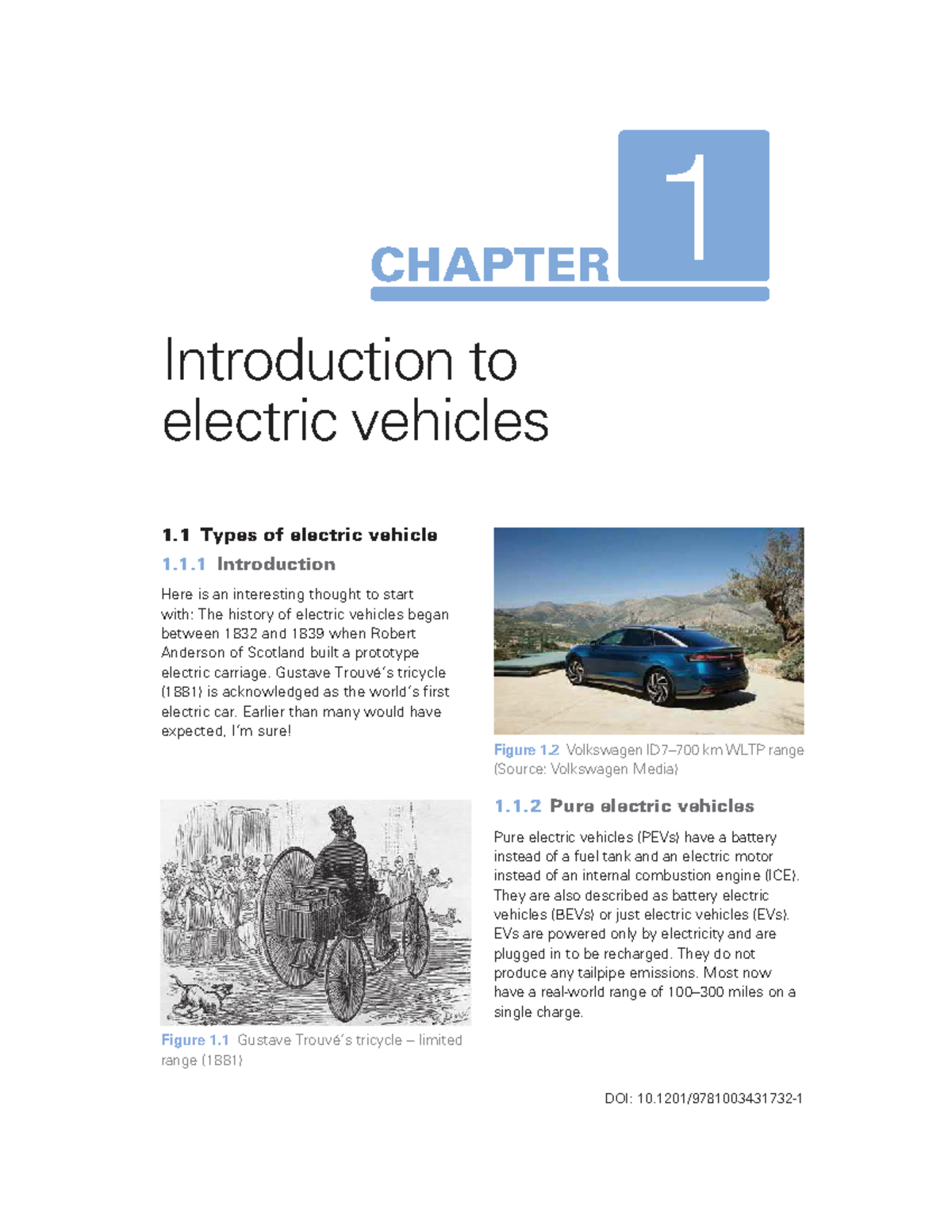 CHAPTER 1: Introduction to Electric Vehicles and Their Types - Studocu