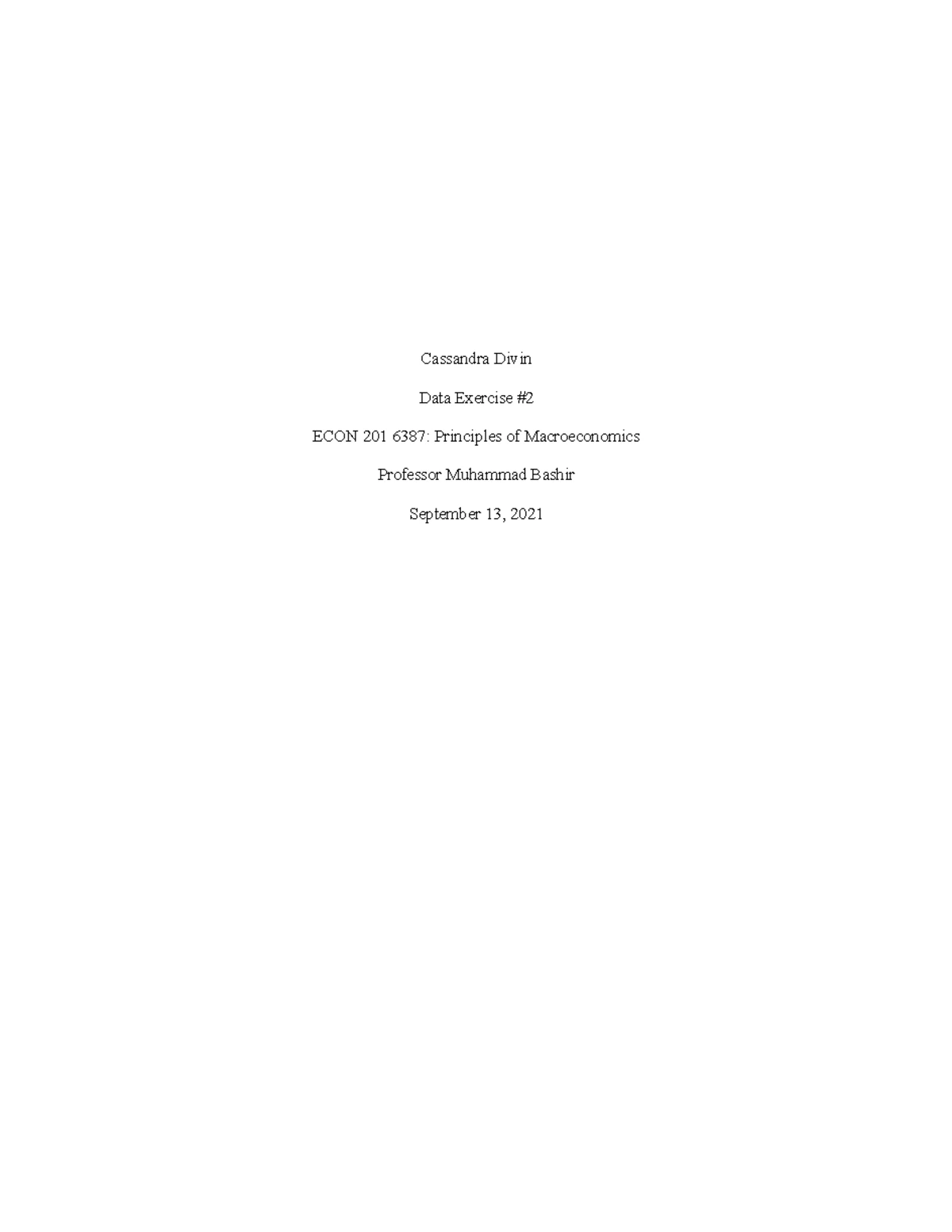 ECON 201 Date Exercise #2 August 2021 - Cassandra Divin Data