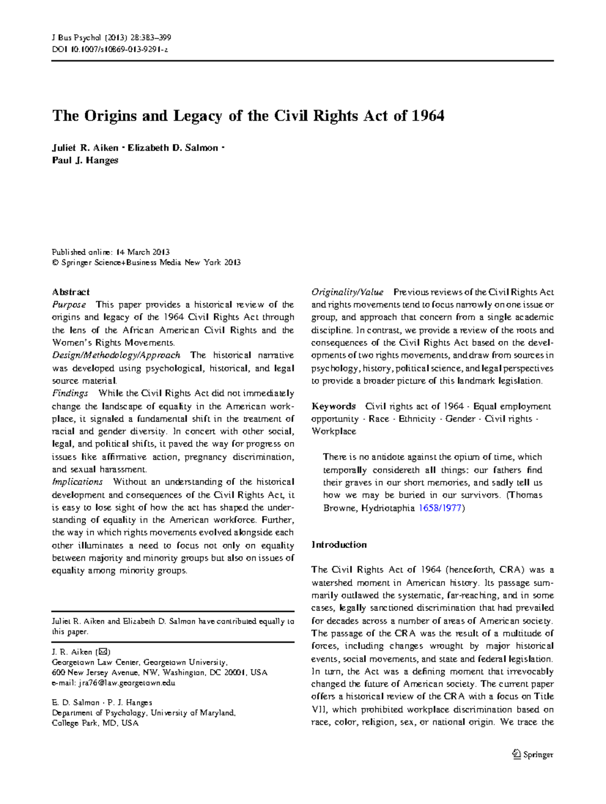 Civil Rights Act of 1964: Historical Background & Current Relevance ...